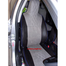 Чехлы для Toyota Aqua 2011-2015 литые подголовники, диван Автокомфорт