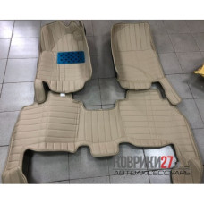 Кожаные коврики 3D для Lexus LX 570 2007-2015 левый руль