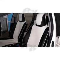 Чехлы из экокожи Toyota Vitz 2011-2018 задняя спинка 60/40