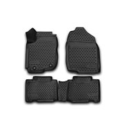 Коврики 3D в салон TOYOTA RAV 4, 2013-2019 4 шт. (полиуретан)