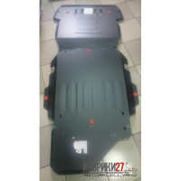 Защита картера и КПП Mitsubishi Pajero Io (2 части) 1994 – сталь 2мм