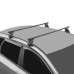 LUX Стандарт - багажник на крышу Chevrolet Lacetti I хэтчбек с прямоугольным профилем дуг с замком под ключ