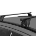 LUX Стандарт - багажник на низкие рейлинги  Lifan X70 с прямоугольным профилем дуг - артикул 845496 + 843157 с замком под ключ