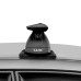 LUX Трэвел 82 Black - багажник на крышу Fiat Doblo I без рейлингов с аэродинамическим крыловидным профилем дуг черного цвета с замком под ключ