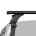 LUX Трэвел 82 Black - багажник на крышу Fiat Doblo I без рейлингов с аэродинамическим крыловидным профилем дуг черного цвета с замком под ключ