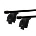 LUX Стандарт - багажник на низкие рейлинги Kia Sportage 3 с прямоугольным профилем дуг - артикул 843423