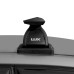 LUX Трэвел 82 Black - багажник на крышу Kia Pro Ceed I хэтчбек с аэродинамическим крыловидным профилем дуг черного цвета