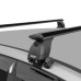LUX Трэвел 82 Black - багажник на крышу Kia Cerato IV седан с аэродинамическим крыловидным профилем дуг черного цвета с замком под ключ