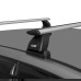 LUX Трэвел 82 - багажник на крышу Nissan X-Trail I (T30) без фар на крыше с аэродинамическим крыловидным профилем дуг