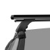 LUX Трэвел 82 Black - багажник на крышу Daewoo Matiz без рейлингов с аэродинамическим крыловидным профилем дуг черного цвета (арт. 847230)