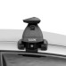 LUX Трэвел 82 Black - багажник на крышу Chevrolet Niva I без рейлингов с аэродинамическим крыловидным профилем дуг черного цвета