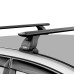LUX Трэвел 82 Black - багажник на крышу Mazda CX-9 II без рейлингов с аэродинамическим крыловидным профилем дуг черного цвета