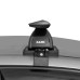 LUX Трэвел 82 Black - багажник на крышу Kia Rio III седан с аэродинамическим крыловидным профилем дуг черного цвета (арт. 847643)