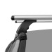 LUX Трэвел 82 - багажник на крышу Kia Rio I седан с аэродинамическим крыловидным профилем дуг (арт. 847629)