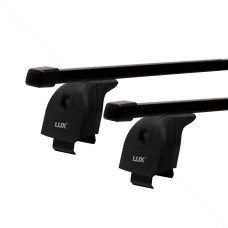 LUX Стандарт - багажник на низкие рейлинги Kia Sportage 4 с прямоугольным профилем дуг - артикул 843805