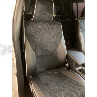 Чехлы из экокожи Toyota HiLux PickUp 2015-2020 60/40 (M70, M80)