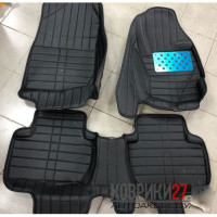 Кожаные коврики 3D для Mitsubishi Outlander 2005-2012 правый руль