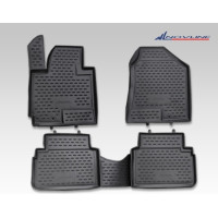 Коврики 3D в салон HYUNDAI ix35 2010->, 4 шт. (полиуретан)