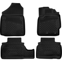 Коврики 3D в салон TOYOTA  Vitz (130), 2010-2016,  правый руль, 4 шт. (полиуретан)