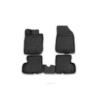 Коврики 3D в салон NISSAN Terrano, 2014->, 4WD, 4шт. (полиуретан)
