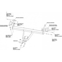 Фаркоп MITSUBISHI Pajero III, IV 2003-2007, 2007->, 4125-F