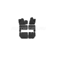 Коврики 3D в салон FORD Tourneo Custom, 01/2013->, 9 seats, 6 шт. (полиуретан)