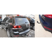 Фаркоп на а/м VW Touareg 2002-2007, 2010- 4х4 (без электрики)/PORSCHE Cayenne 2002-2007, 2010- 4х4 , 2143-A