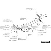 Фаркоп SUBARU XV 4x4 (без электрики) 2011-, 6310-A