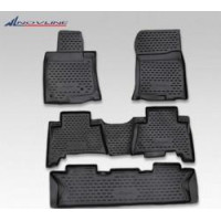 Коврики в салон TOYOTA Land Cruiser Prado 150 2013->, 7 мест, 5 шт. (полиуретан)