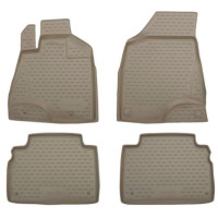 Коврики в салон TOYOTA Harrier, 2003-2012 Правый руль,4 шт. БЕЖЕВЫЙ (полиуретан)