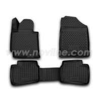 Коврики 3D в салон HYUNDAI Elantra, 2014->, 4 шт. (полиуретан)