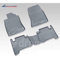 Коврики в салон TOYOTA Land Cruiser Prado 2003-2009, Серый (полиуретан)  