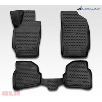 Коврики 3D в салон VW Polo 2010->, седан, 4 шт. (полиуретан)