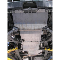 Защита КПП и РК Nissan Patrol (2 части) 1997 - 2000 сталь 2мм