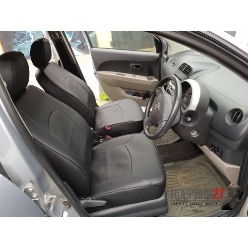 Чехлы из экокожи Toyota Passo (Daihatsu Boon) I+r [XC10] 06.2004-01.2010 1+1 (Мод.406.0) Автокомфорт
