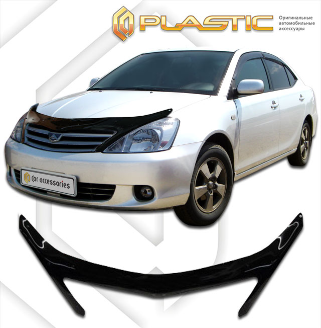 Дефлектор капота (exclusive) Classic черный Toyota Allion  2001-2007 СА Пластик