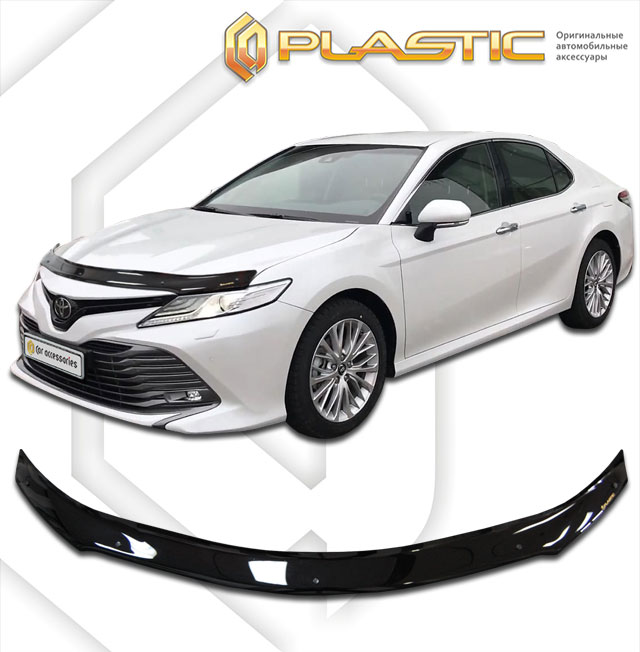 Дефлектор капота Classic черный Toyota Camry  2018–н.в.  СА Пластик