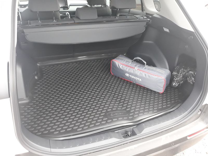 Коврик в багажник TOYOTA RAV4, 2018->  50 кузов (полиуретан)