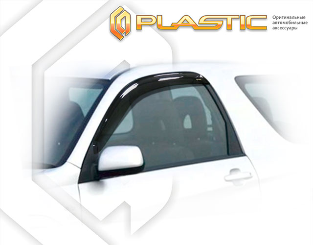 Ветровики дверей Classic полупрозрачный Toyota Rav4 3-door 2000-2005  СА Пластик