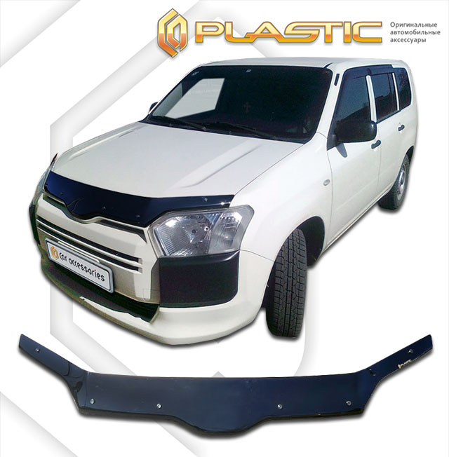 Дефлектор капота Classic черный Toyota Succeed / Probox  2014–н.в. СА Пластик