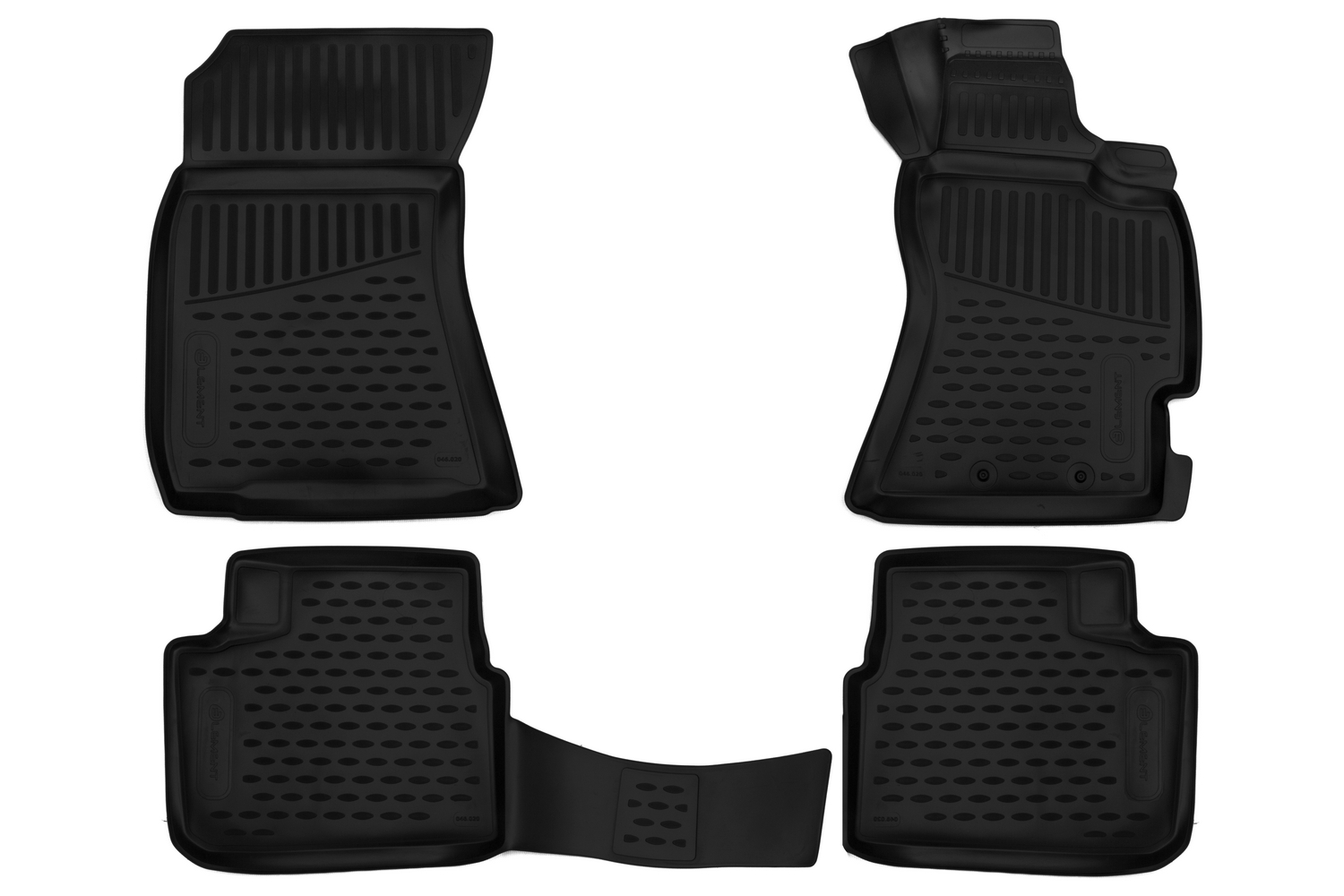 Коврики 3D в салон SUBARU Forester 3 (SH) AK, MK, 4WD / Impreza  2007-2012, правый руль, 4 шт. (полиуретан)