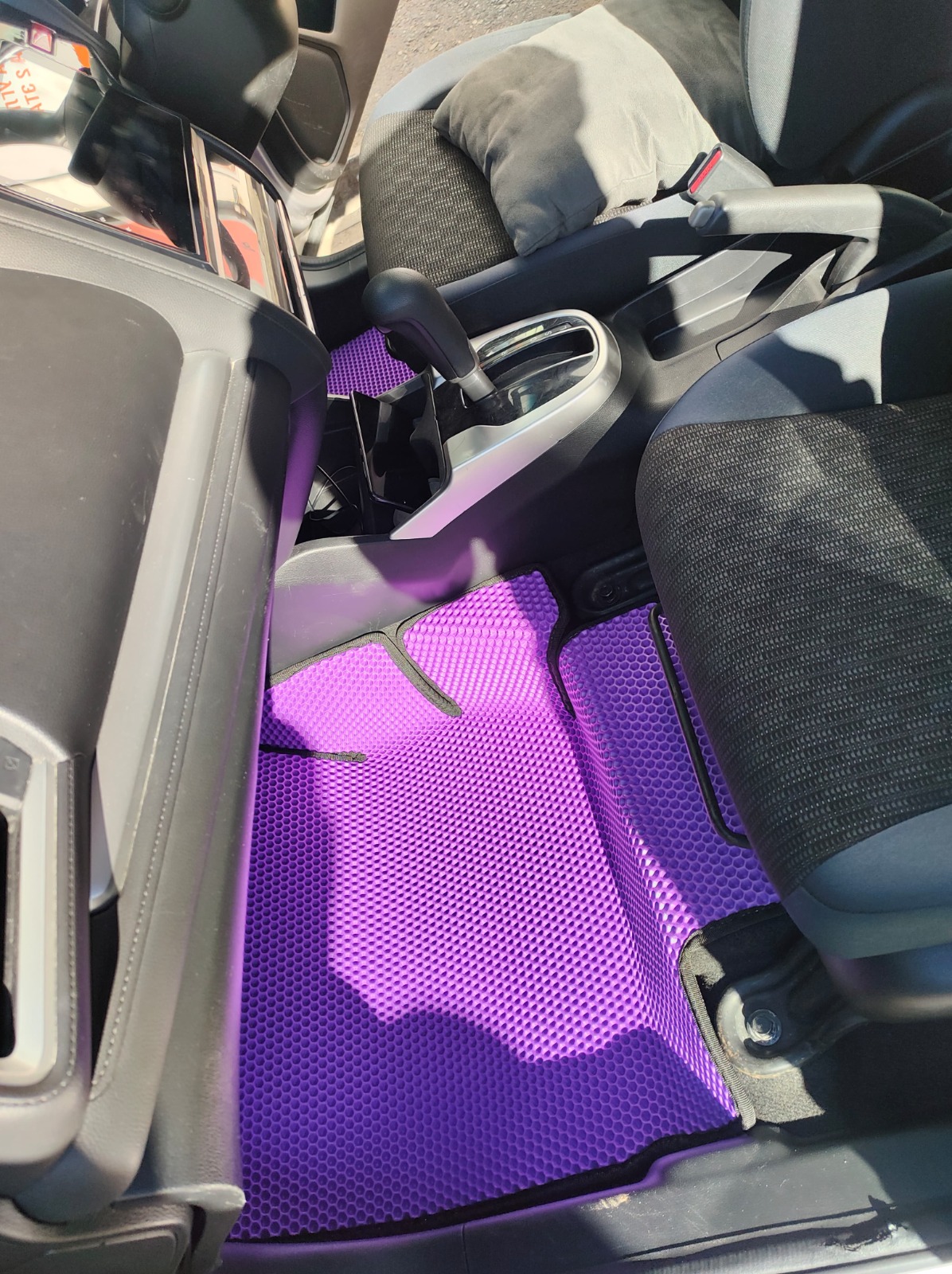 !Коврики в салон EVA 3D Honda Fit 3 2013-2020 (БЕЗ ПОДЛОКОТНИКА)