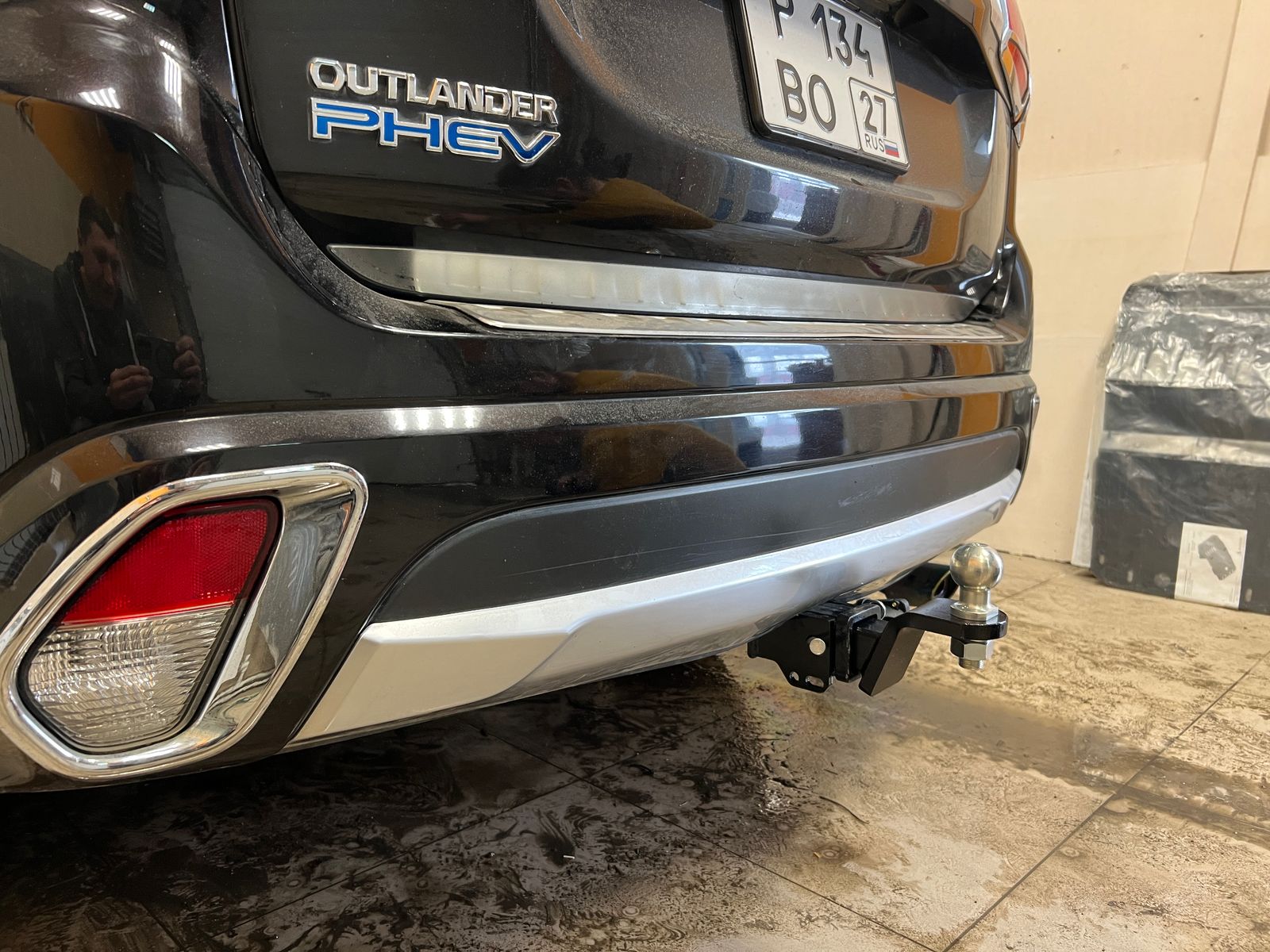 Фаркоп ТСУ Mitsubishi Outlander 3 и PHEV, год выпуска 2012 - 2021(тип шара E) Уникар