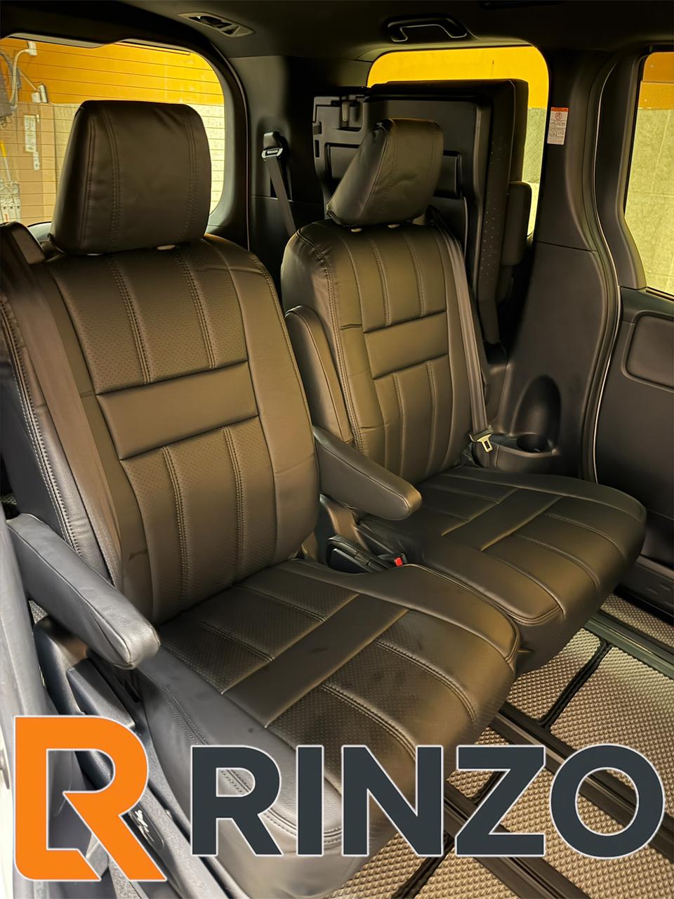 Чехлы Rinzo кожа PVC Toyota Voxy/Noah 2014-2022/ 7 мест/ два ряда (черный) Vector