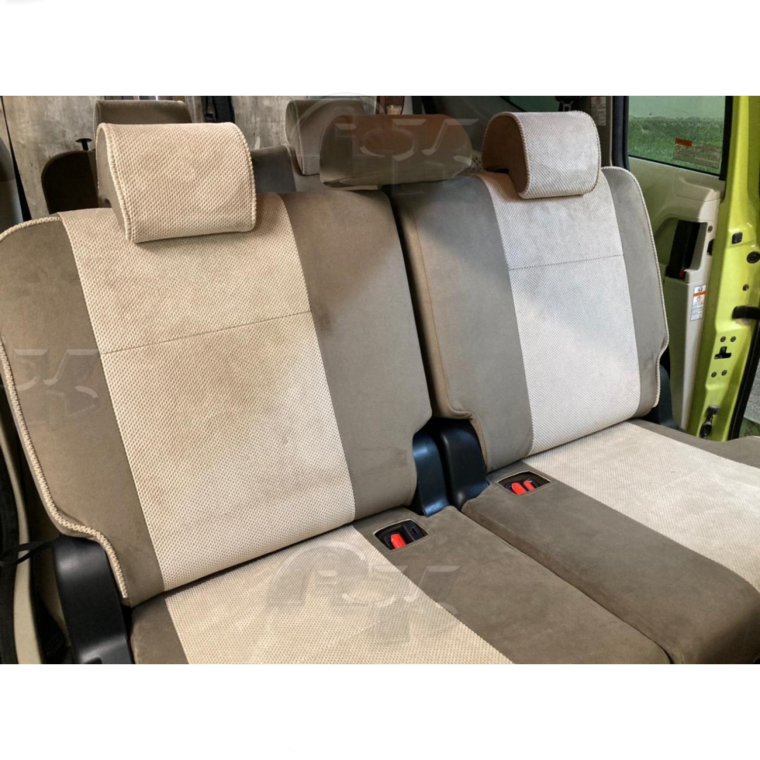 Чехлы из экокожи Toyota Sienta II (XP170) 2015-2022 50/50 без з.подл. (Мод.510.1) - 2 ряда Автокомфорт