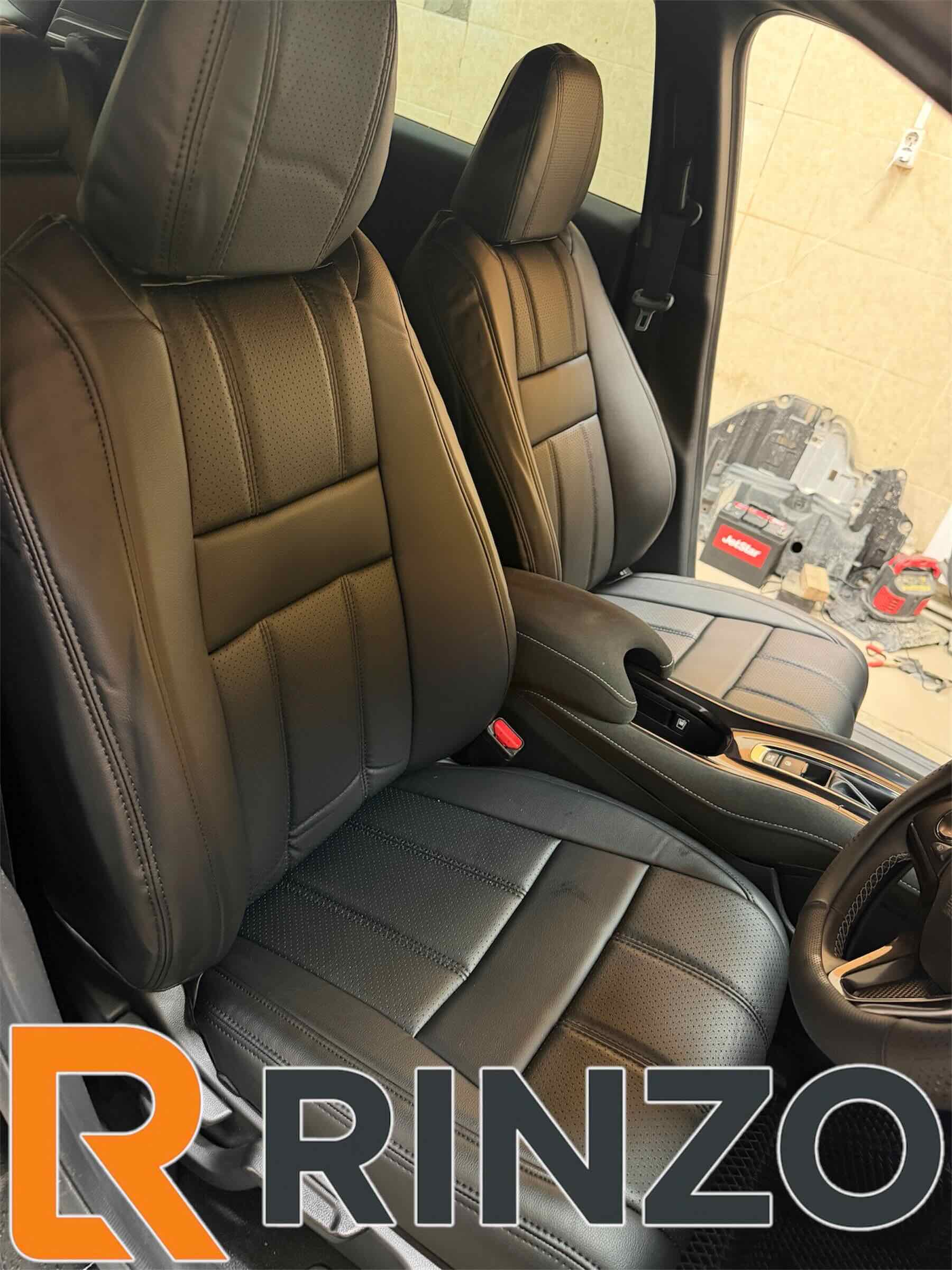 Чехлы Rinzo кожа PVC Honda Vezel 2018-2021 (черный) Vector