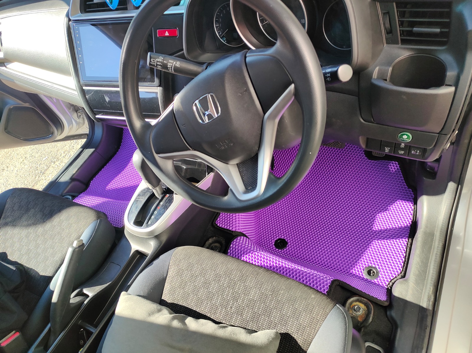 !Коврики в салон EVA 3D Honda Fit 3 2013-2020 (БЕЗ ПОДЛОКОТНИКА)