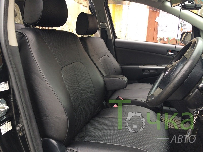 Чехлы из экокожи Toyota Wish I+r [XE10] 01.2003-03.2009  трансформер (Мод.273.0) - 2 ряда Автокомфорт