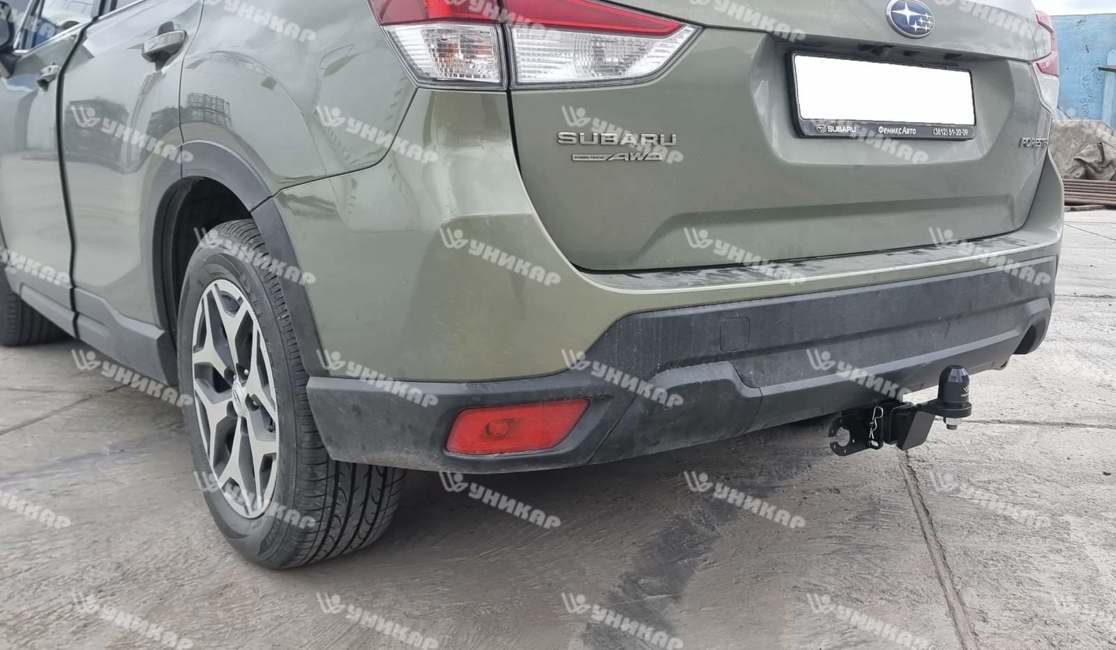 Фаркоп ТСУ Subaru Forester SK 5 поколение, год выпуска 2018 - … (тип шара E) Уникар