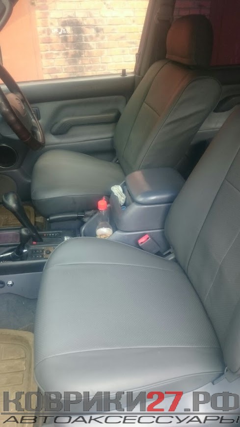 Чехлы из экокожи Toyota Land Cruiser Prado 95 5 дверный 1996-2002 диван (Мод.247.0) Автокомфорт